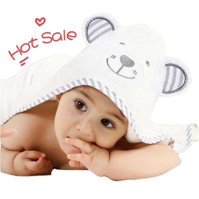 China Wholesale Kids Safe Unisex Animal Face Bath Baby Organic Bamboo Hooded Towel For Kids for sale