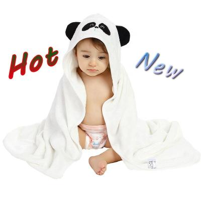 China Factory Child Safe Eco Friendly Bamboo Baby OEM Poncho Hooded Bath Towel For Kids for sale