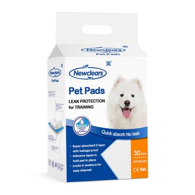 China Wholesale 5 Layer Dog Puppy Leakproof Disposable Potty Training Viable Small Pee Pads for sale