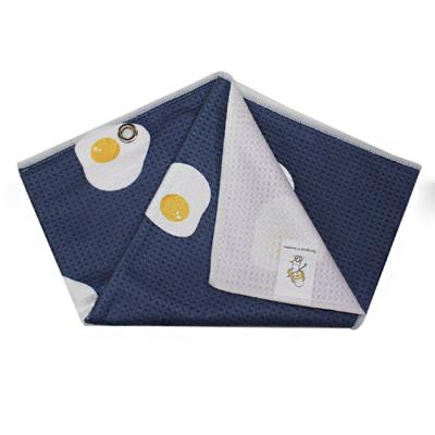 China QUICK DRY Microfiber Waffle Golf Towel With Logo Wholesale for sale