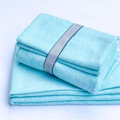 China QUICK DRY Microfiber Suede Towel Printed Solid Color Towel With Customized Bag for sale