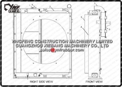 China Het Aluminiummateriaal van 2364430 van het Materiaalradiators 320C van  Zwaar het Graafwerktuigdelen Te koop