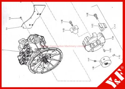 China as peças da máquina escavadora de 2418R660S001 Kobelco fixam a máquina escavadora de Kobelco SK460-8 à venda