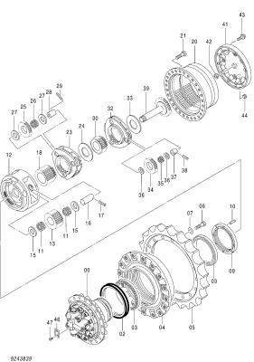 China 1032486 Fördermaschinen-Hitachi-Teile ZX200 ZX240-3 ZX240-3-HCMC ZX240-3G ZX240-5G zu verkaufen