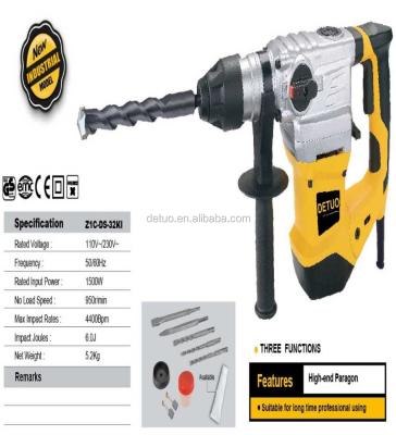 China 1500W 32KI High Quality Industrial Rotary Hammer 32KI for sale