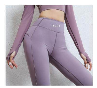 China OEM ODM Breathable Gym Sport Pants Women Mesh High Waist Peach Breathable Buttocks Yoga Pants Custom Running Stretch Buttlift Hip Tight Panties for sale