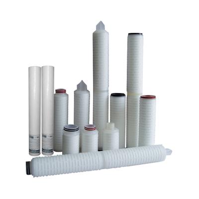 China New 0.22 Micron Water Filter Explosion Potential Seat Membrane Folded Cartridge Filter Eco-friendly Easy Operation Innovation Medical Industry for sale