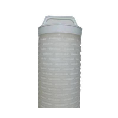 China Excellent Membrane Filtration Performance PE Pleated PE Filter Element For Fine Chemicals Filtration for sale