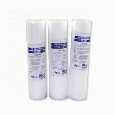 China Filtration Most Popular PP Cotton Filter Cartridge PP Cotton Filter Element For Household Water Purifiers for sale