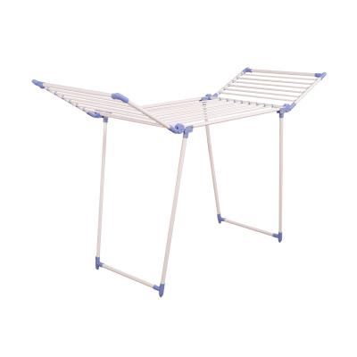 China 2022 Wholesale Bathroom Clothes Airer Rack Hanger Horse Folding Expandable Portable Drying Clothes Dryer for sale