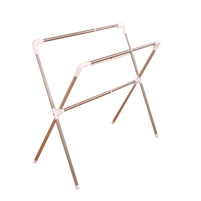 China Expandable Bathroom Workmanship Hanger Horse Folding Drying Rack Laundry Clothes Rack Dryer for sale