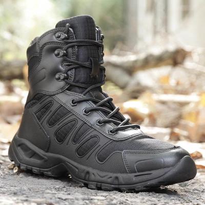 China Men's leather military tactical army cushioning boots outdoor camping boots men's special force increasing boots for sale