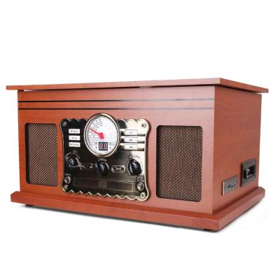 China AM RM RADIO USB Recording&Encode SD Cassette CD Play System and Multifunctional Turntable Record Player for sale