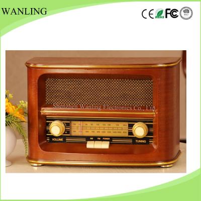 China Shenzhen wooden factory the old retro wooden am fm radio for sale for sale