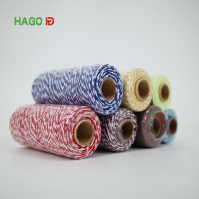 China Multi Viable Macrame Rope Cotton Rope Natural Macrame Chilli Color Cotton Twine For Sale for sale