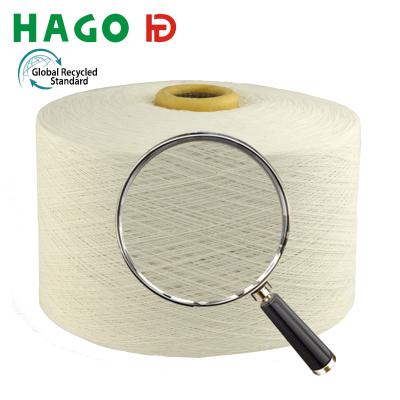 China Recycled GRS Certified HAGO Recycled Cotton Yarns For Knitting And Blend Yarn Weaving Importers Buy Knitting Yarn for sale