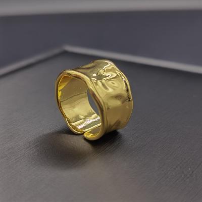 China Hiphop IEAR a real supplier source ring gold plated high quality 18K resizable ring cooper ring for sale