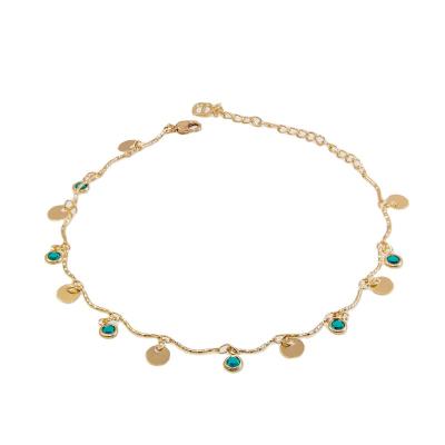 China IEAR TRENDY gold plated jewelry suppliers 18k gold anklets wholesale-anklets-bracelets anklet for sale