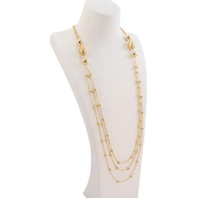 China IEAR CLASSIC Gold Plated Multilayer Designs Multilayer Designs Women Long Pearl Necklace Multilayer Necklace for sale