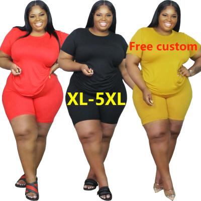 China Breathable Plus Size Workout Sets For Women Spring New Style Fashion Plus Size Women Workout Sets for sale