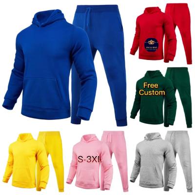 China Hit Design Casual Men's Breathable Jogger Set 2 Piece Sweatshirts Crewneck Sweat Suit Custom Mens Hoodies and Sweatpants for sale