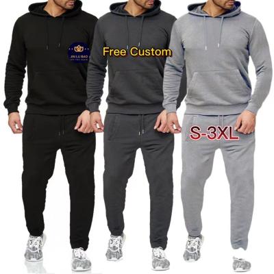 China 2022 high quality casual hoodie men sweatsuit breathable sweatsuit sets two-piece pants jogger pants set for men for sale