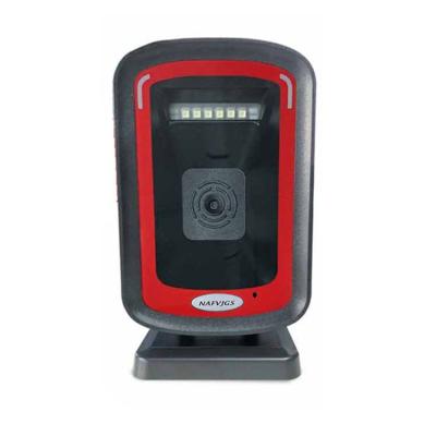 China 1D 2D Barcode Readers Desktop Barcode Scanner, with A4 Auto Sensing Omnidirectional Hands-free Barcode Scanner for sale