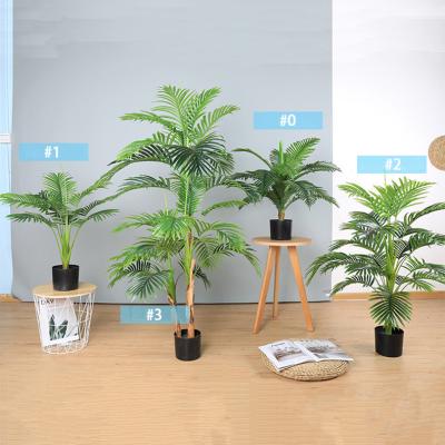 China Natural Wholesale Artificial Palm Trees Indoor Plant Fake Touch Plant With Pots For Home Decor for sale