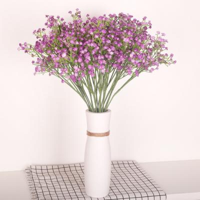 China Wholesale Eco-Friendly Fake Flower Plant Artificial Gypsophila Bouquet For Wedding Standing Flowers for sale