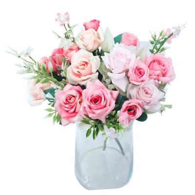 China Eco-friendly Preserved Wholesale Cheap Artificial Single Rose Rose Set Artificial Flowers For Wedding Decoration for sale