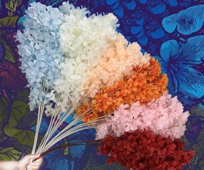 China Wholesale Durable Cherry Blossom Artificial Silk Flower Branches Cherry Blossom Artificial Flowers For Wedding Decoration for sale