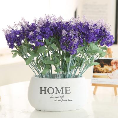 China High Simulation Lavender Wedding Flowers High Quality Purple Flower Decoration Artificial Flowers For Home Decor for sale