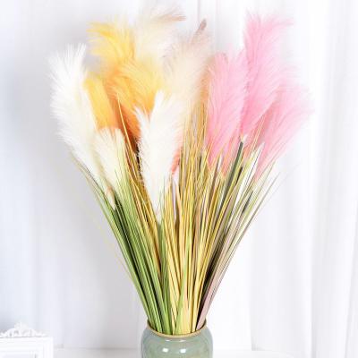 China Wholesale Artificial Plants 98cm Real Touch Plant Fake Pampas Grass Pampas Grass Pampas For Home Decoration for sale