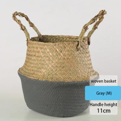 China China 2021 wholesale hot sale flower pots woven basket garden pots planters for home decor for sale