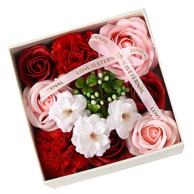 China Eco-friendly Materials Amazon hot selling piaget rose in box preserved rose box soap roses flower box for valentine's day for sale