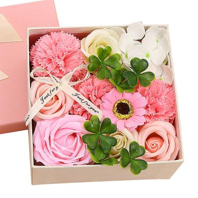 China Hot Selling Eco-friendly Materials Amazon Flower Foam Soap Rose Soap Flower Gift Artificial Flowers For Gift for sale