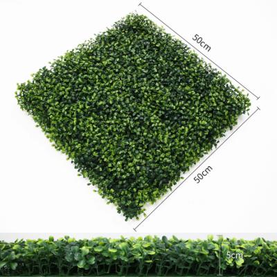 China High Quality Anti-UV Plastic Eco-friendly Garden Vertical Wall Green Plant Hedge Boxwood Artificial Panels For Indoor Outdoor Decoration for sale