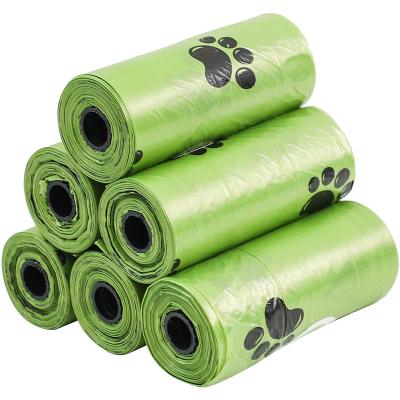 China Sustainable Colorful Printed Biodegradable Dog Poop Poop Bag Pet Compostable Waste Poop Bags Eco-Friendly for sale