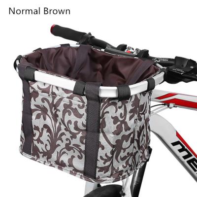 China or B shape as Dog Folding Cat Pet Carrier Bike Multifunctional Detachable Handlebar Bicycle Basket Pictures Large for sale