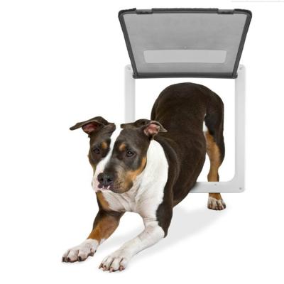 China Viable Interior Door 2 Way Indoor Dog Curtain Flap Dog Catwalk Flap Pet Door Walkway ABS Electronic Pet Door For Sliding for sale