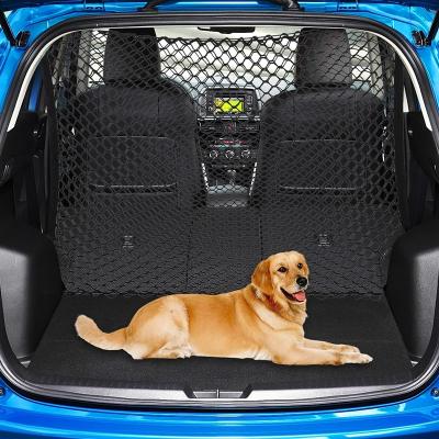 China Dogs Improve Car Pet Barrier Net Double Layer Dog Fence Vehicle Barrier Net Adjustable Convenient Door for sale