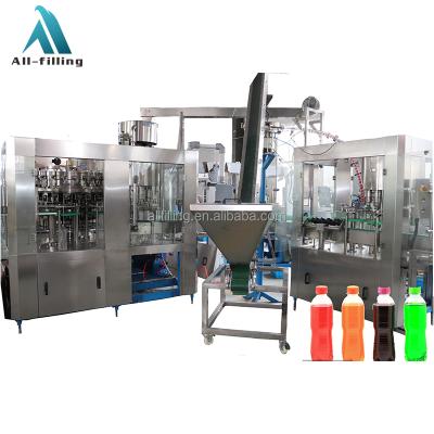 China Food Automatic 3 In 1 Rotary Bottle Filling Machine For Cola Beer Soda Water Production Line for sale