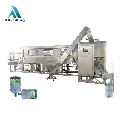 China 1200BPH Food Complete 5 Gallon Bottle Washing Filling Capping Machine Price for sale