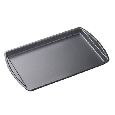 China Sustainable Set of 3 Dishwasher Safe Non-Stick Coated Steel Baking Sheets for sale