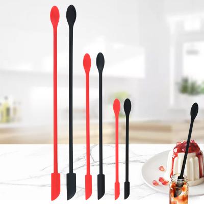 China Stirring Flour for Jam Amazone Mini Silicone Jam Spatula Hot Selling Set Inside 3 sSpatulas for Jam Cream for sale