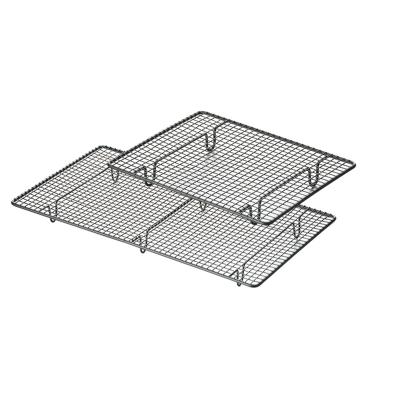 China Home Viable Kitchen Folding Biscuit Cake Bakery Bread Wire Cooling Tray Rack For Baking for sale