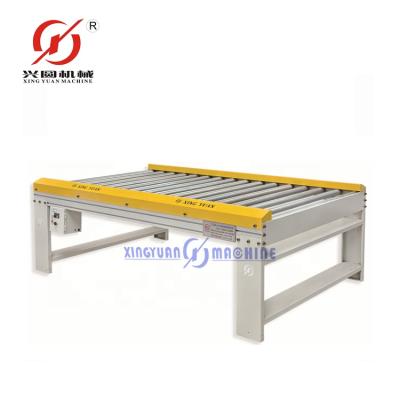 China 1300mm roller conveyor for wood panel to woodworking machinery roller conveyor manufacturing for sale