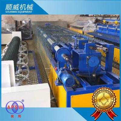 China Full Automatic Chain Link Fence Machine 25mm - 100mm Weaving Opening for sale