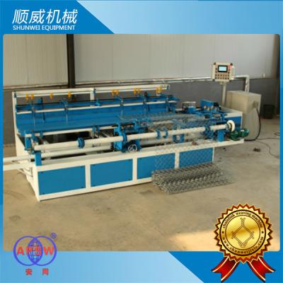 China 2m Blue Chain Link Mesh Machine 5.5KW Power 2.5T Weight , Wire Mesh Machine for sale