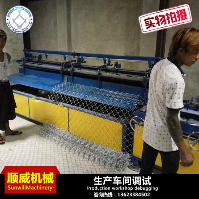 China 2.5m Weaving Breadth Chain Link Fence Weaving Machine Diameter Φ1.4mm - Φ5.0mm for sale